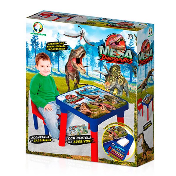 Mesa Infantil com Cadeira Dinossauros - Monte Líbano