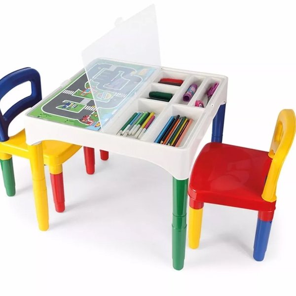 Mesa Infantil Didática Com 2 Cadeiras - Poliplac