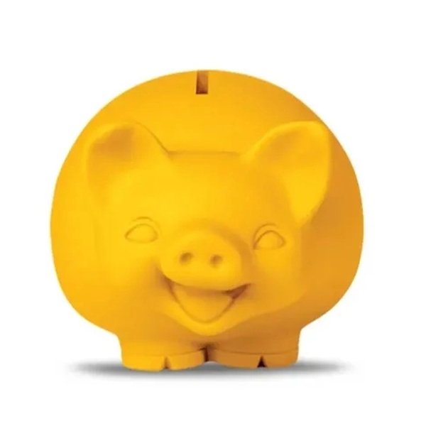 Cofre Coleção Bichinhos Porco Estilizado - Roma - Amarelo