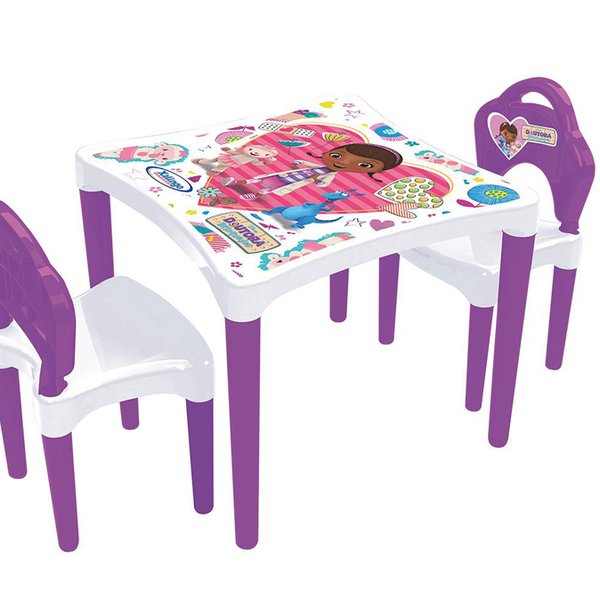 Mesinha Com Cadeira Dra. Brinquedos Disney - Xalingo