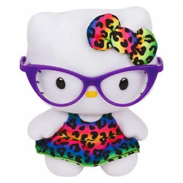 Pelúcia Beanie Babies Hello Kitty Colorida - DTC