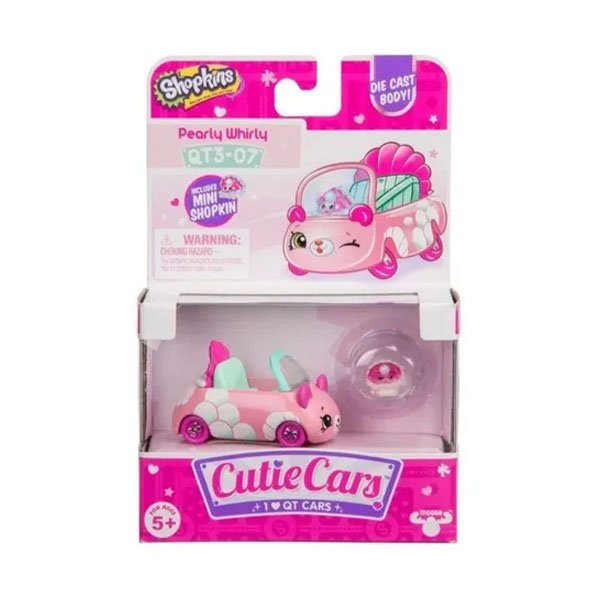 Carrinho Miniatura Shopkins Cutie Cars Pérola Pé-na-Tábua - DTC