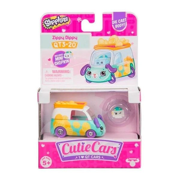Carrinho Miniatura Shopkins Cutie Cars Chips Zuum - DTC