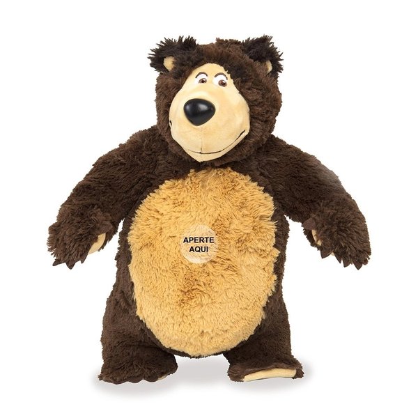 Pelúcia Urso com Som Masha e o Urso - Estrela