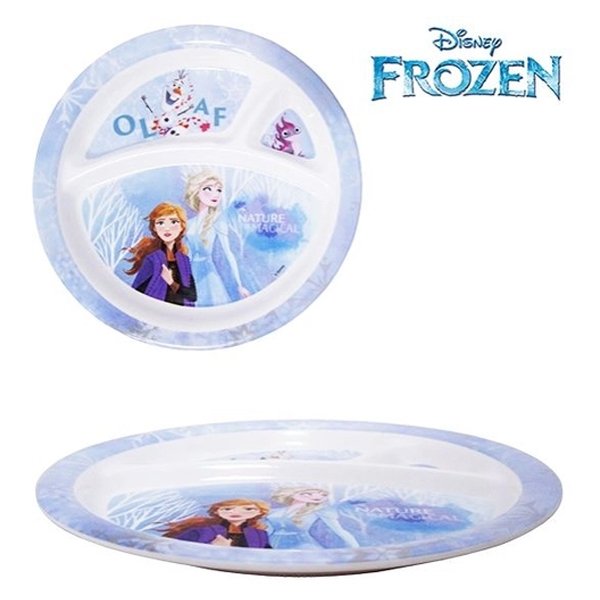 Prato com Divisórias Frozen 2 21cm - ETITOYS
