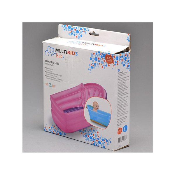 Banheira Inflável Bath Buddy - Multikids - Rosa