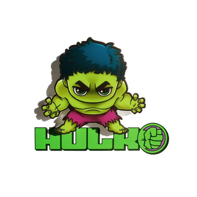 Mini Luminária 3D Light FX Marvel Hulk - Beek