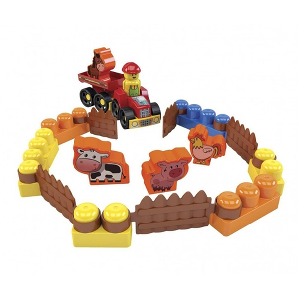 Brinquedo Educativo Box Fazendinha Com 20 Peças - Dismat
