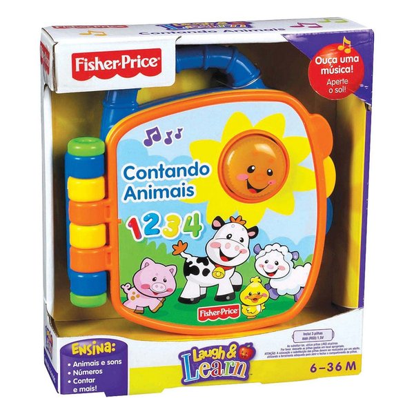 Livrinho Musical Contando Animais - Fisher Price