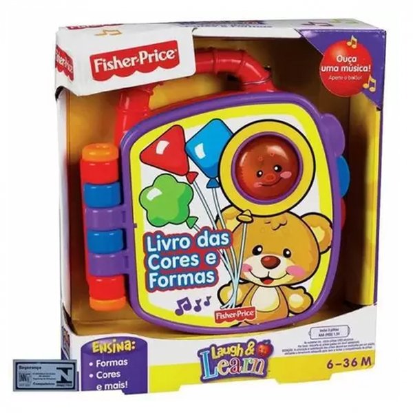 Livrinho Musical Livro das Cores e Formas - Fisher Price