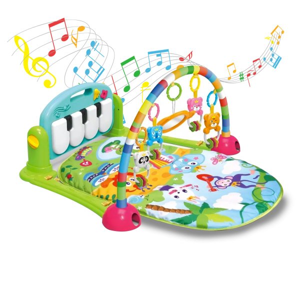 Tapete De Atividades Multifunções Ginásio Divertido Piano - Kitstar - Azul