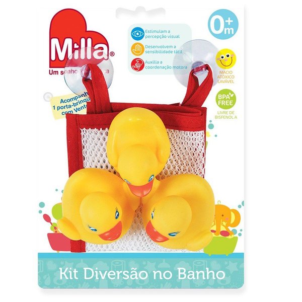 Brinquedo De Banho Patinhos Na Redinha - Milla