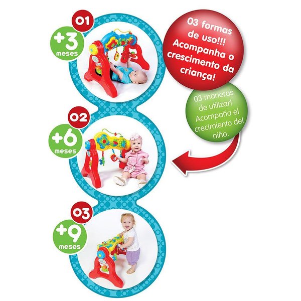 Centro De Atividades 3 em 1 Play Gym - Maral
