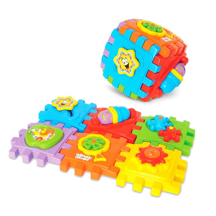 Brinquedo Para Bebê Smart Cube Com Som - Maral