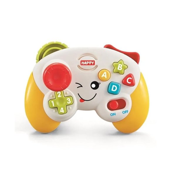 Meu Primeiro Controle De Video Game Luzes e Som - Amarelo
