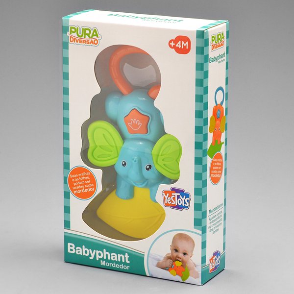 Chocalho Mordedor Babyphant - Pura Diversão