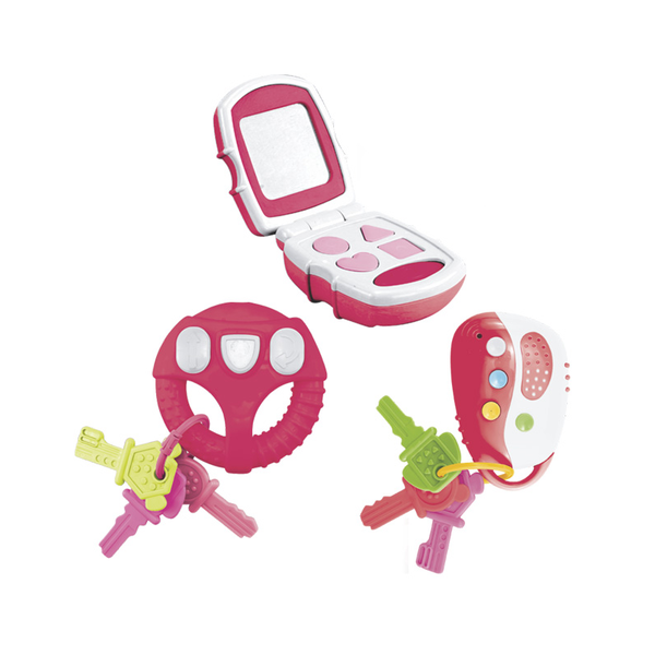 Kit Smart Baby 3 Em 1 - Pura Diversão - Rosa