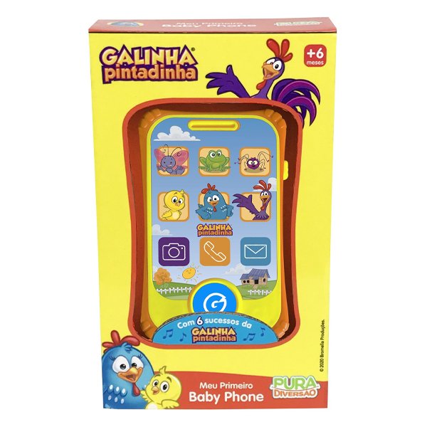 Meu Primeiro Baby Phone Galinha Pintadinha - Pura Diversão