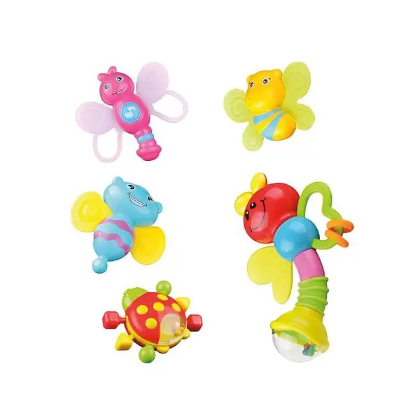 Bichinhos Chocalhos com 5 Figuras - Pura Diversão