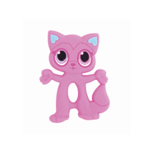 Mordedor de Silicone Rosa Gatinho - Unik