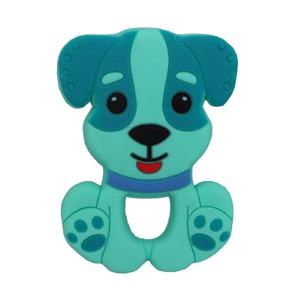 Mordedor de Silicone Azul Cachorrinho - Unik