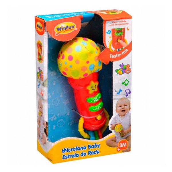 Microfone Baby Estrela Do Rock  - WinFun