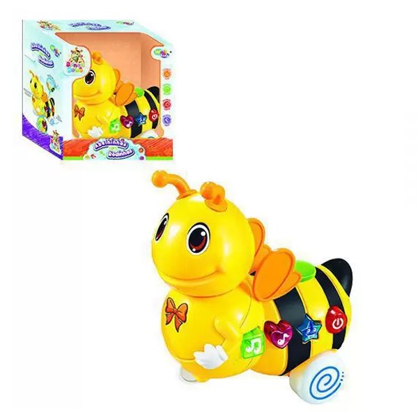 Brinquedo Abelhinha com Rodinhas Som e Luz - Wellmix