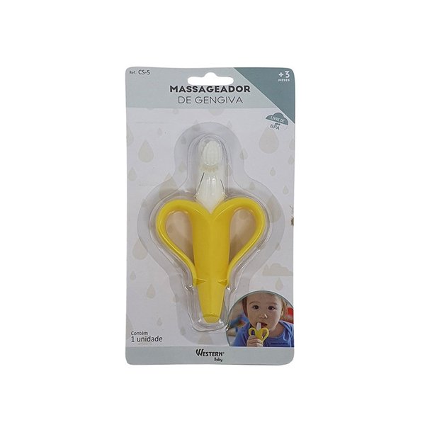 Massageador de Gengiva em Formato de Banana para Bebê - Western