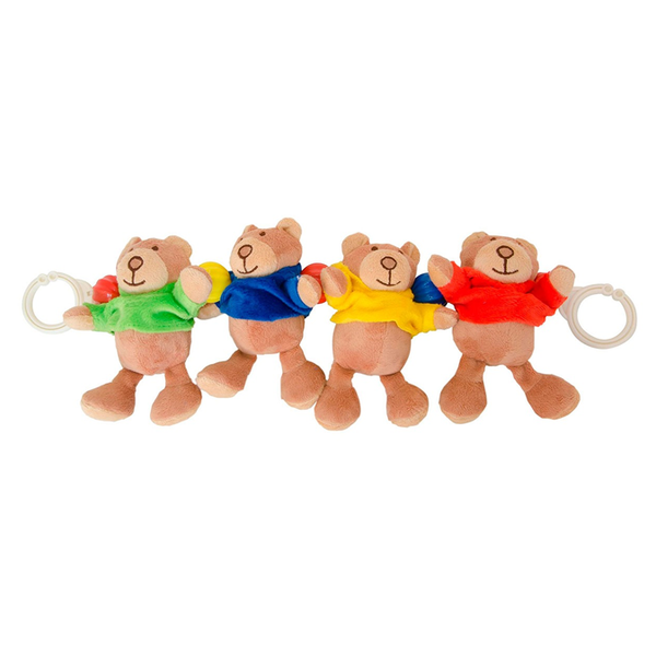 Móbile para Carrinho Em Pelúcia Ursos Plush - Coloria