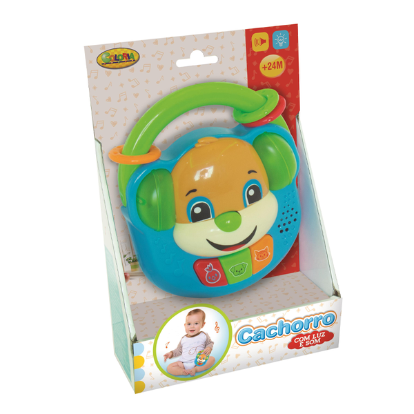 Cachorro com Luz e Som - Coloria