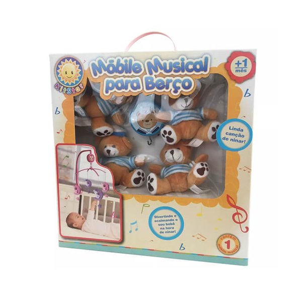 Móbile Giratório Musical Para Berço Em Pelúcia Marinheiro - Kitstar