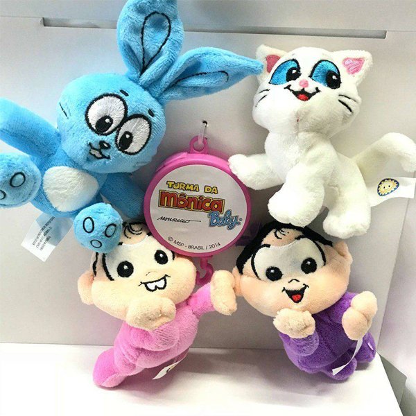 Móbile Giratório Musical Pelúcia Turma Da Mônica Baby Sansão Mingau - Kitstar