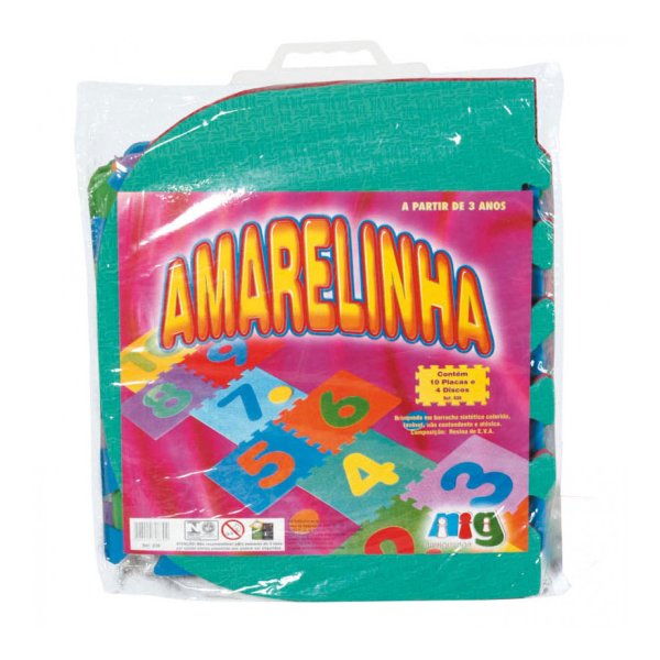 Tapete EVA Amarelinha 14 Peças - Nig Brinquedos