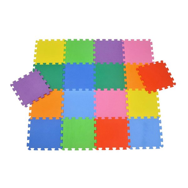 Tapete EVA Montapete Liso Colorido 18 Peças - Nig Brinquedos