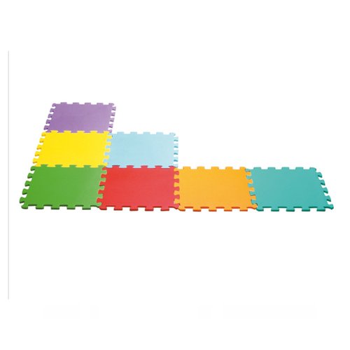 Tapete EVA Montapete Liso Colorido 9 Peças - Nig Brinquedos