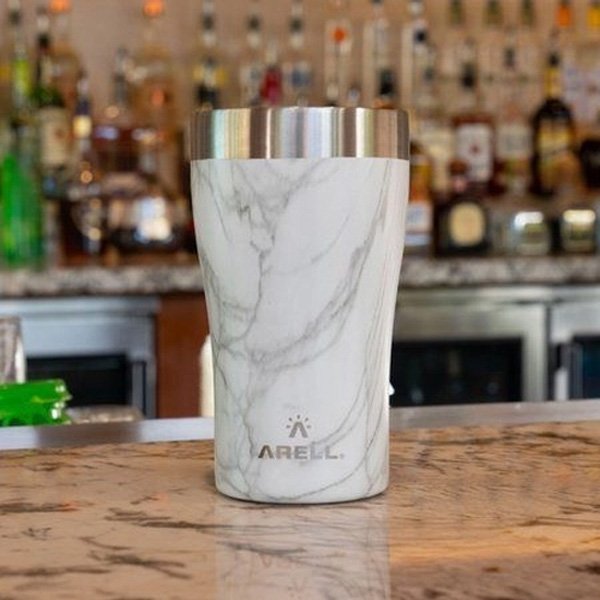 Copo Térmico de Cerveja 500ml Carrara Marble - Arell