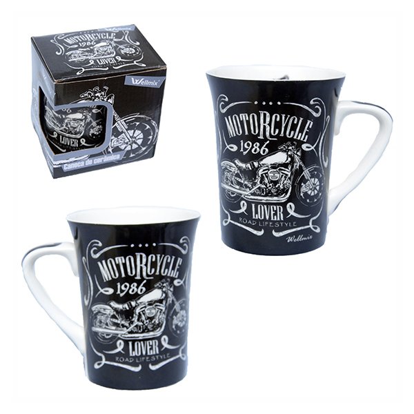 Caneca de Cerâmica Muddy Motorcycle Lover 320ml - Wellmix