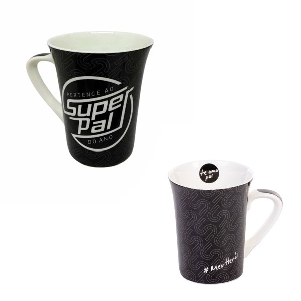 Caneca de Cerâmica Muddy Super Pai 320ml - Wellmix