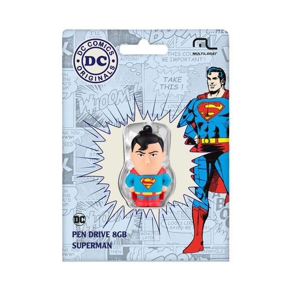 Pen drive DC Comics Super Homem 8GB - Multilaser