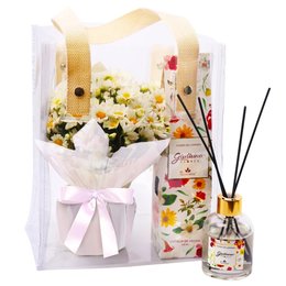 Imagem de Difusor Encontro Floral Giuliana Flores e Mini Vaso de Margaridinhas