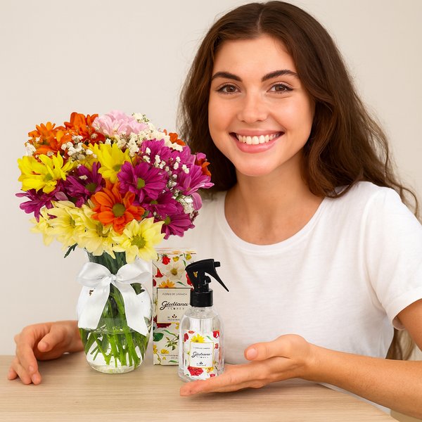 Aromatizador Encontro Floral Giuliana Flores e Delicado Mix de Flores Silvestres