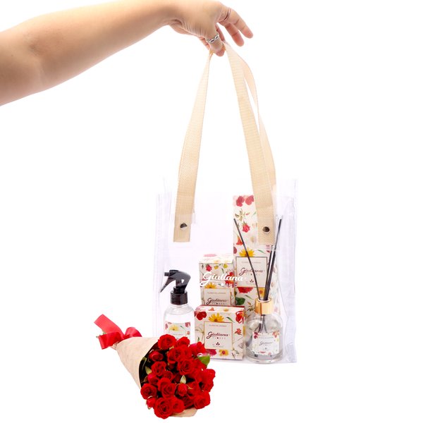 Mini Spray na Bolsa Cristal e Linha Aromática Giuliana Flores