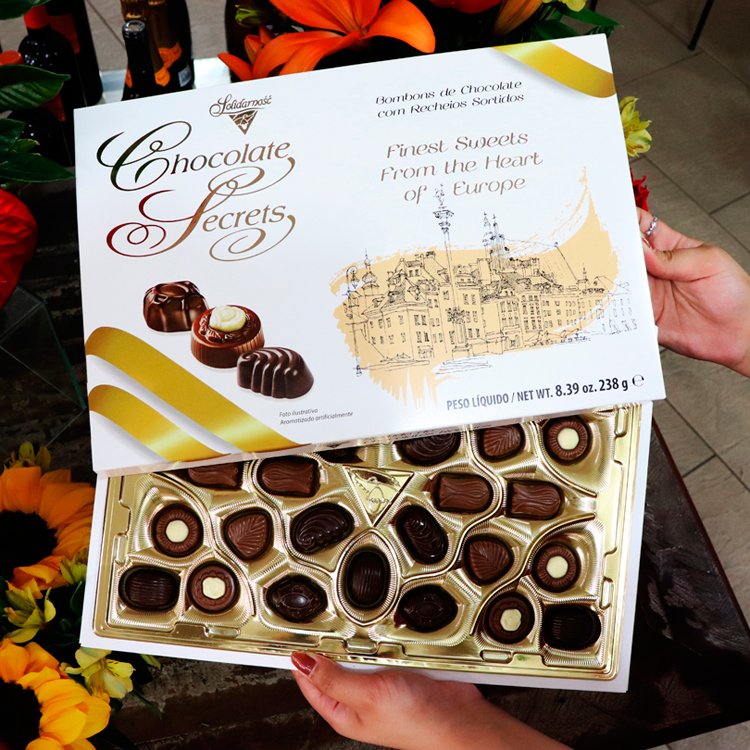 Caixa Bombons Polonês Chocolate Secretes 238gr