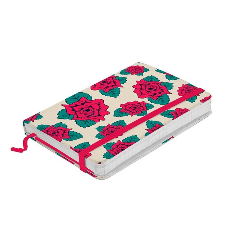 Caderno de Anotações Branco Flores Frida Kahlo