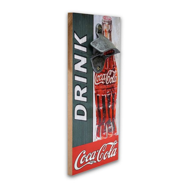 Abridor De Garrafas Parede Coca Cola Mdf Com Imã 25x13 Cm
