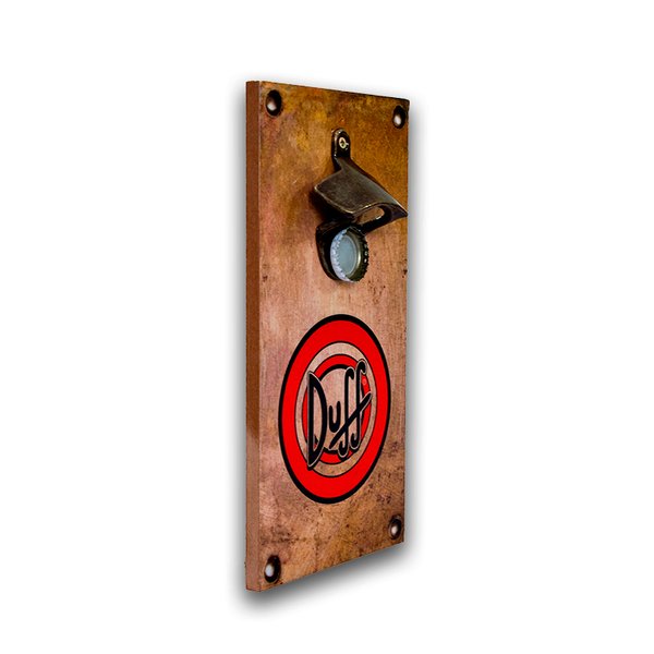 Abridor De Garrafas Parede Duff Mdf Com Imã 25x13 Cm