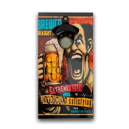 Imagem de Abridor Garrafas Parede Bebida Extreme Mdf Com Imã 25x13 Cm