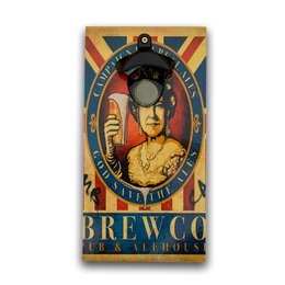 Imagem de Abridor De Garrafas Parede Rainha Mdf Com Imã  25x13 Cm