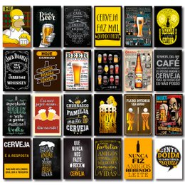 Imagem de Kit 24 Placas Decorativas Mdf Bebidas Frases Cervejas