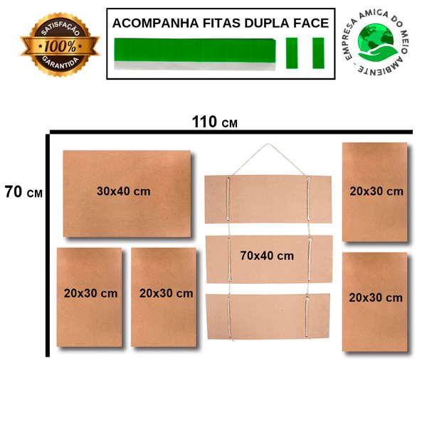 Kit 6 Placas Decorativas Frases Cozinha  Mdf